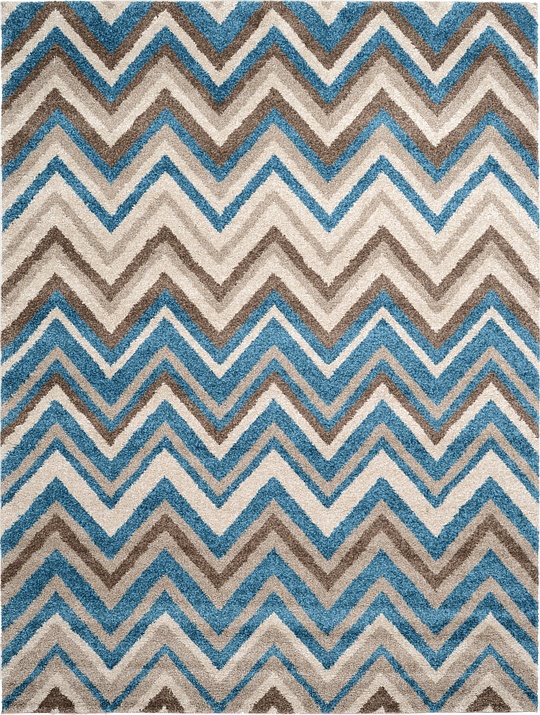 Blue 275cm x 365cm Chevron Rug Area Rugs iRugs NZ