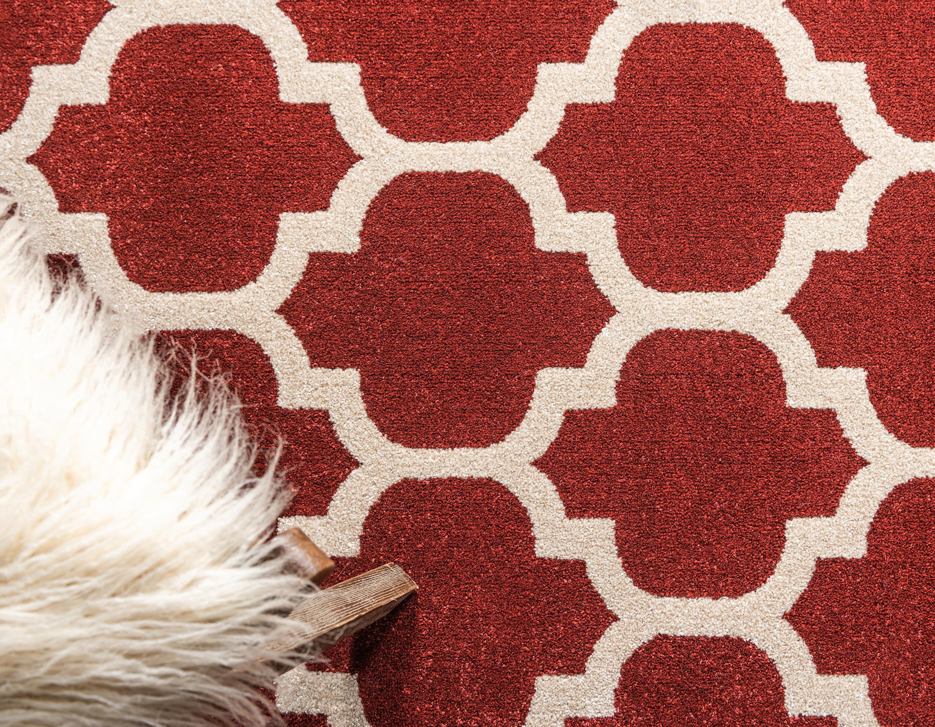 Dark Terracotta 7' x 10' Trellis Rug Rugs.ca