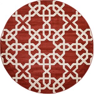 8' x 8' Trellis Round Rug