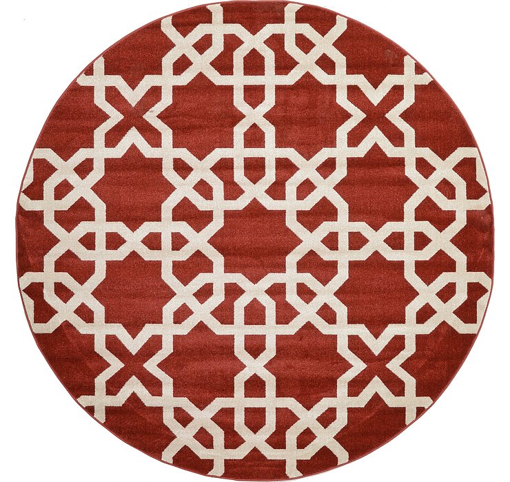 8' x 8' Trellis Round Rug