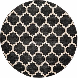 Unique Loom 6' x 6' Trellis Round Rug