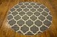 Unique Loom 6' x 6' Trellis Round Rug thumbnail image 2