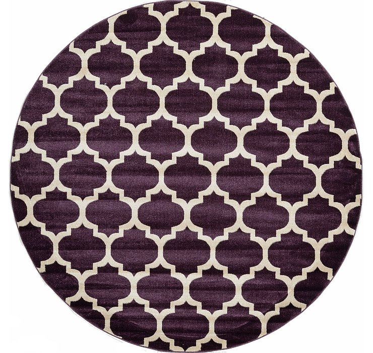 8' x 8' Trellis Round Rug