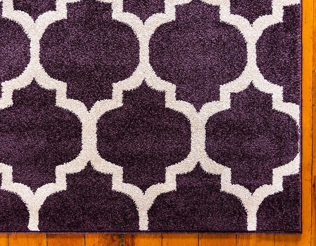 Purple 9' x 12' Trellis Rug iRugs UK