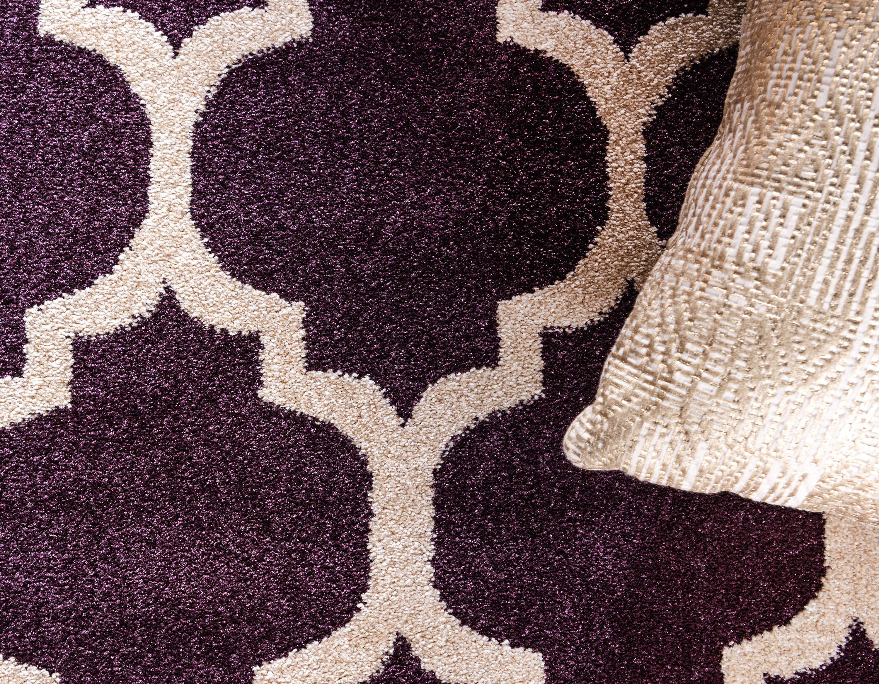 Purple 9' x 12' Trellis Rug iRugs UK