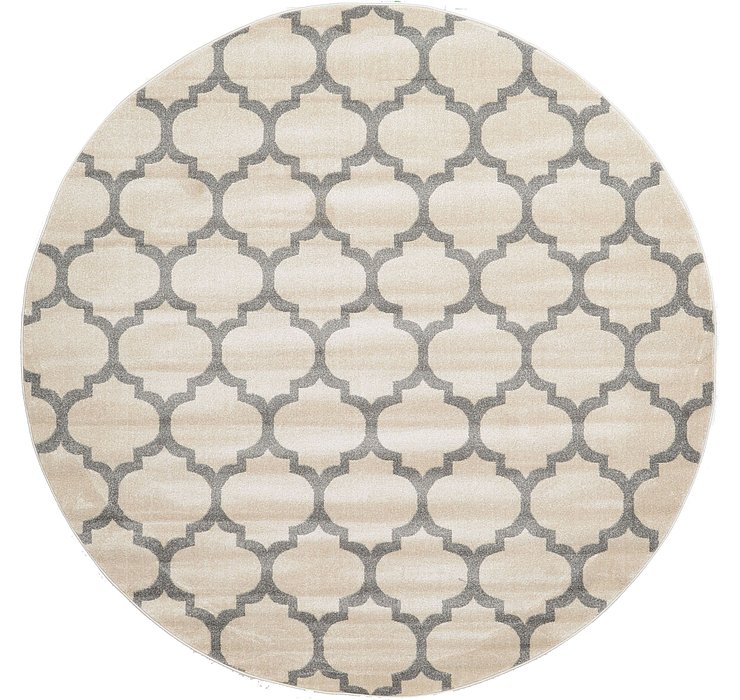 8' x 8' Trellis Round Rug