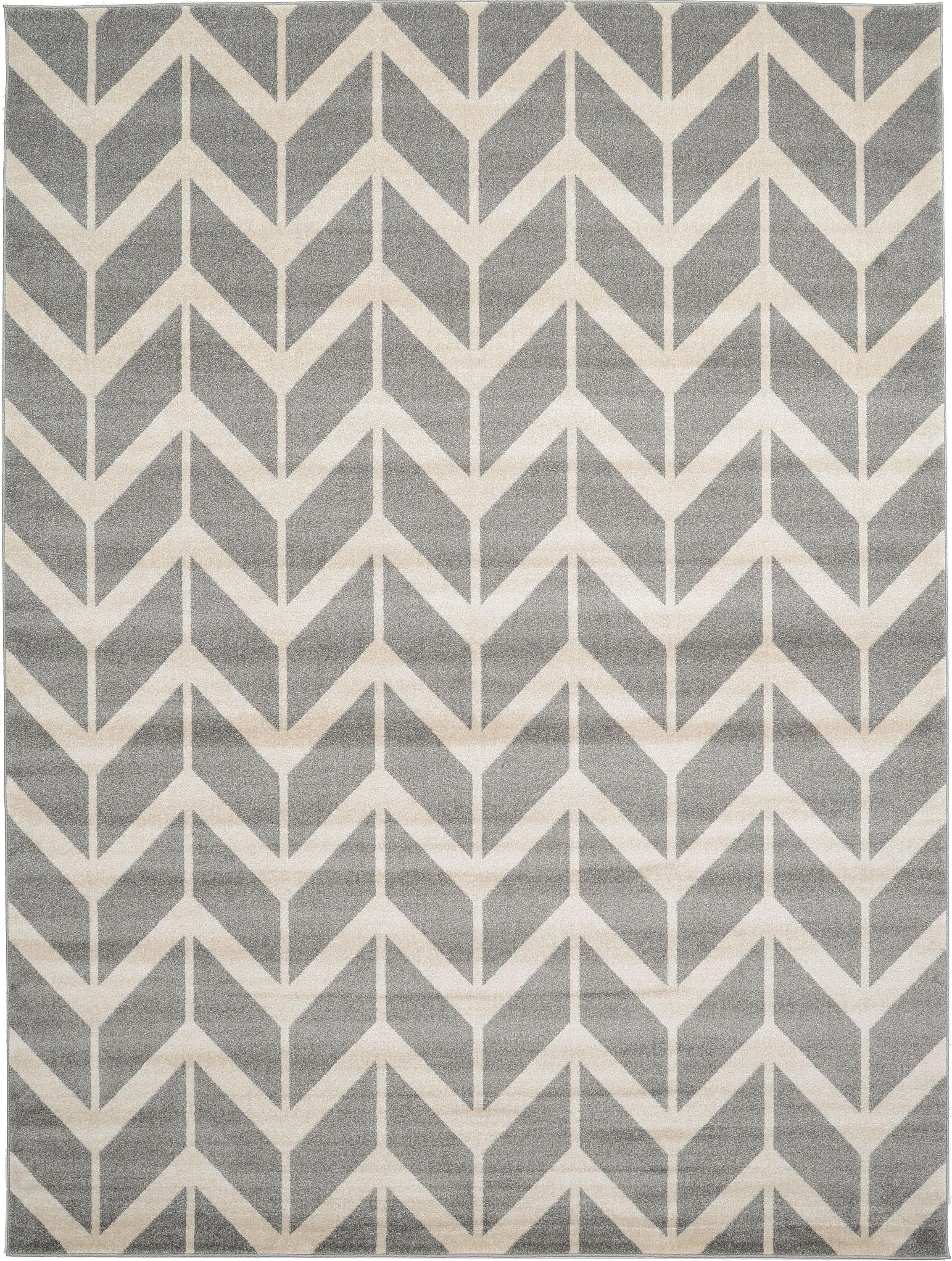 Gray 9' x 12' Chevron Rug eSaleRugs