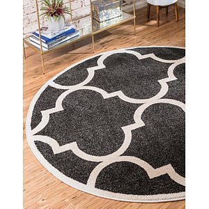 Unique Loom 6' x 6' Trellis Round Rug