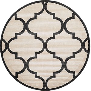 8' x 8' Trellis Round Rug
