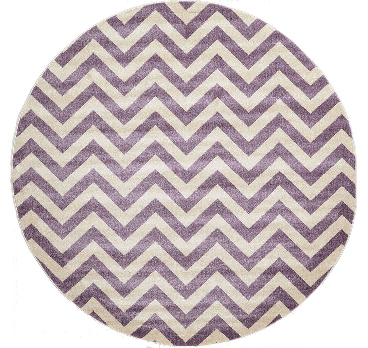 8' x 8' Chevron Round Rug