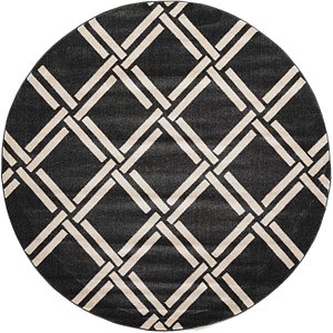 Unique Loom 8' x 8' Trellis Round Rug