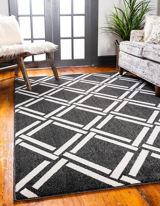Black 3 X 5 Trellis Rug Area Rugs Irugs Uk