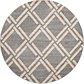 6' x 6' Lattice Round Rug thumbnail image 1