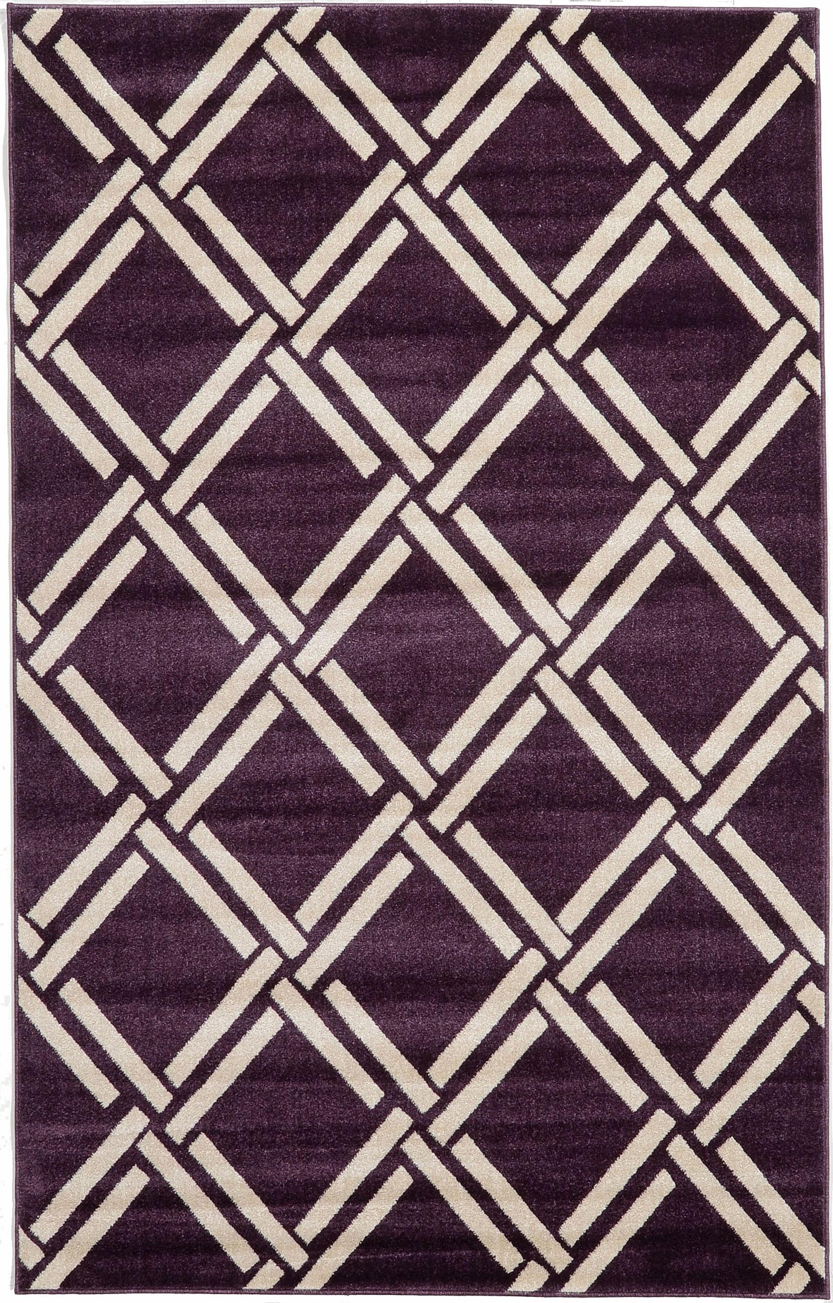Purple 5' x 8' Trellis Rug eSaleRugs