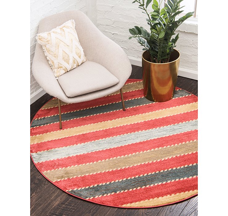 8' x 8' Kashkuli Gabbeh Round Rug