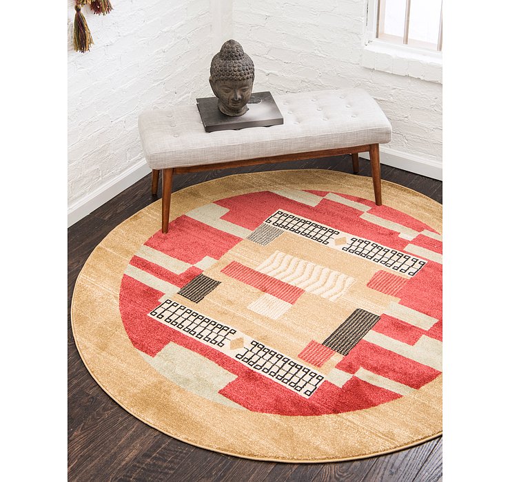 6' x 6' Kashkuli Gabbeh Round Rug