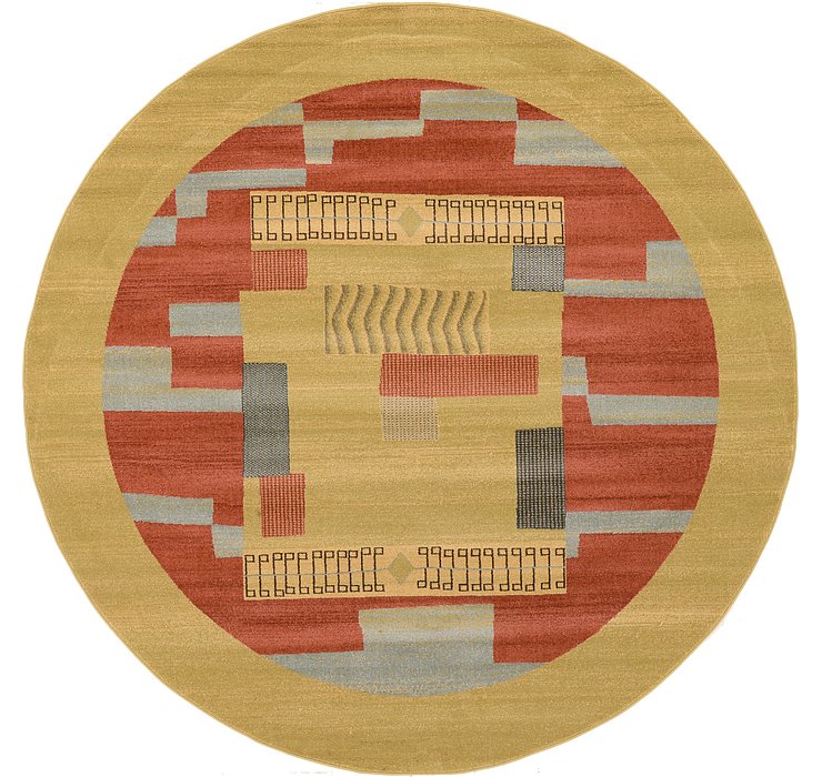 8' x 8' Kashkuli Gabbeh Round Rug