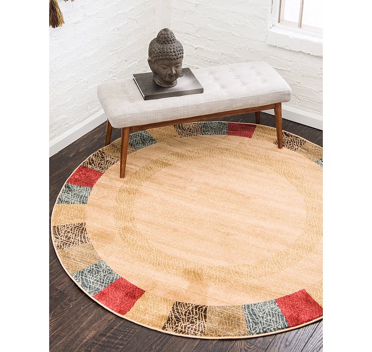 8' x 8' Kashkuli Gabbeh Round Rug