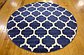 6' x 6' Lattice Round Rug thumbnail image 9