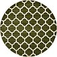 8' x 8' Lattice Round Rug thumbnail image 1