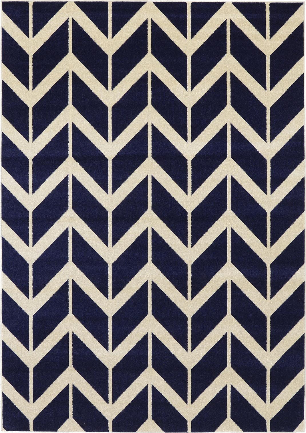 Navy Blue 7 X 10 Chevron Rug Area Rugs Erugs Main Image Of Rug