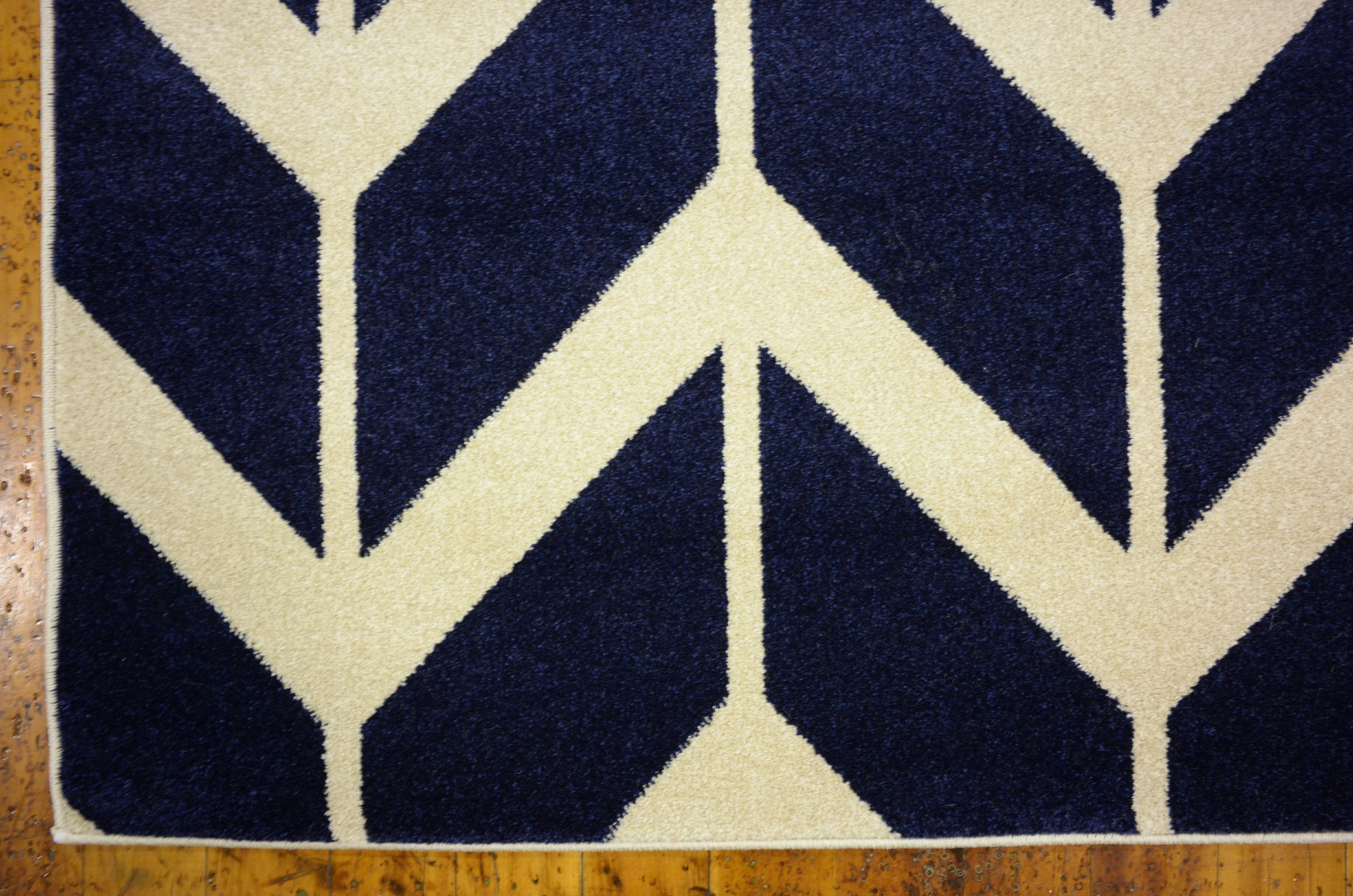 Navy Blue 7' x 10' Chevron Rug Area Rugs eSaleRugs