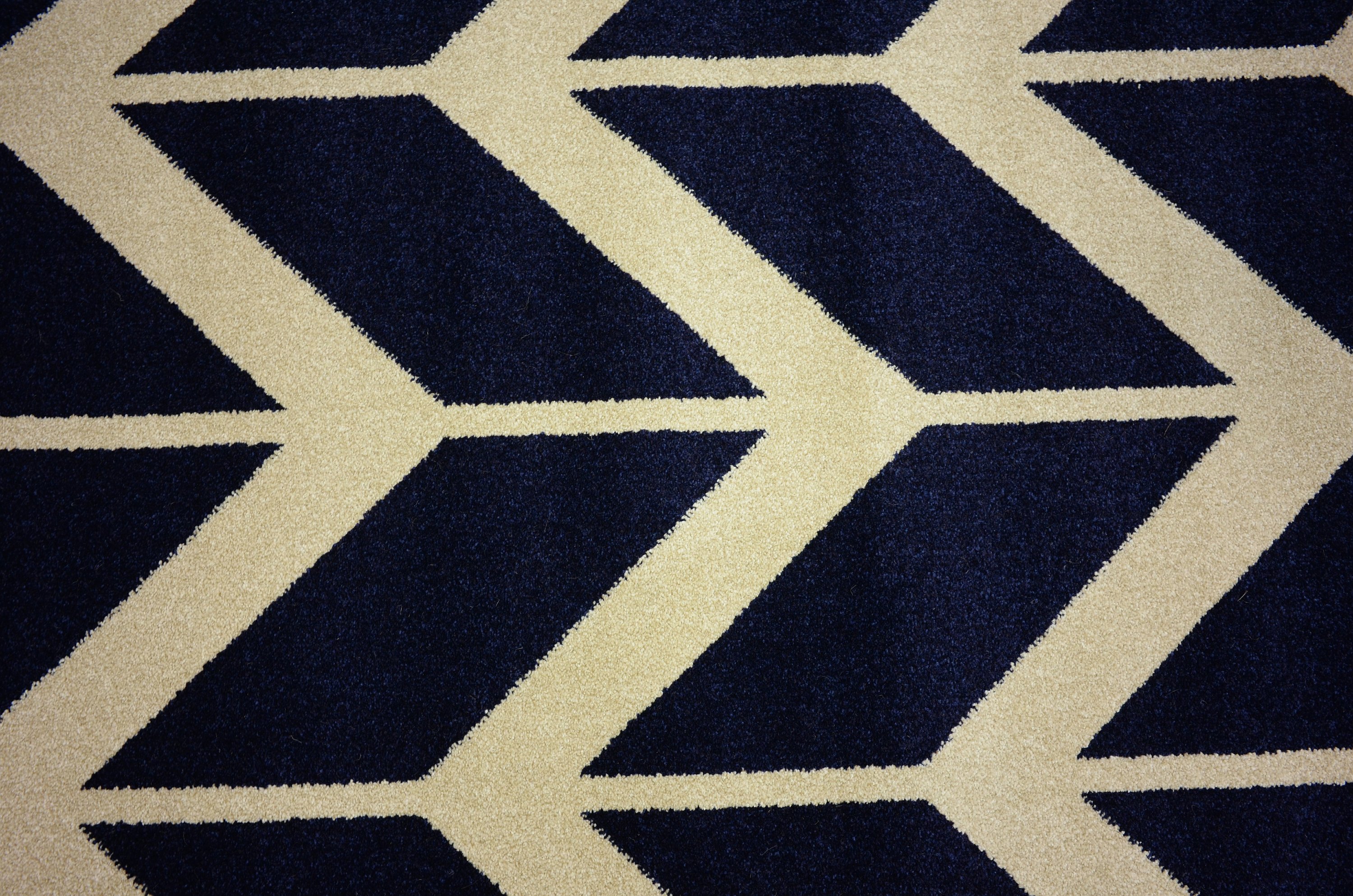 Navy Blue 7' x 10' Chevron Rug Area Rugs eSaleRugs