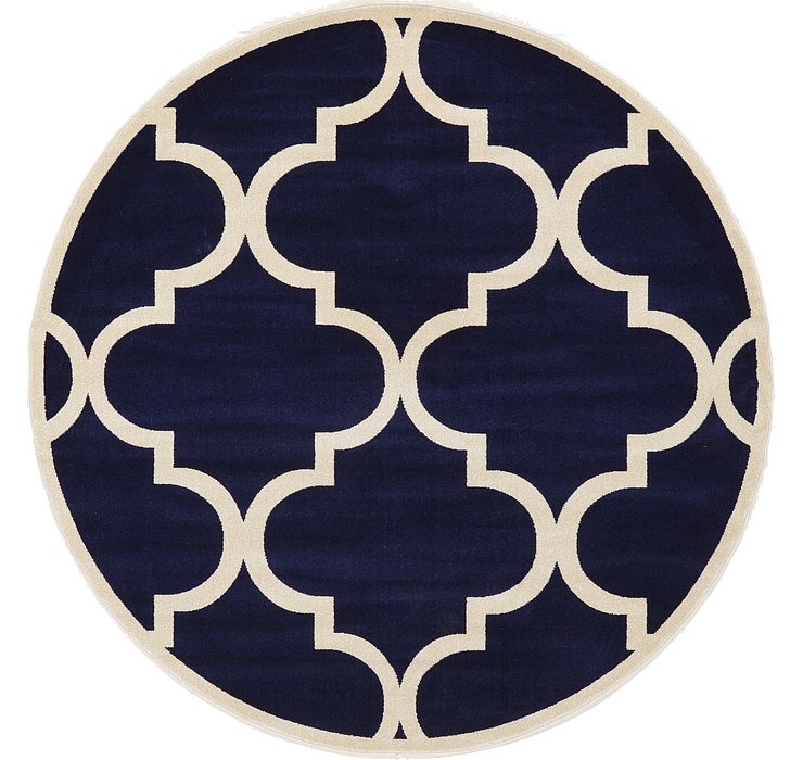 8' x 8' Lattice Round Rug