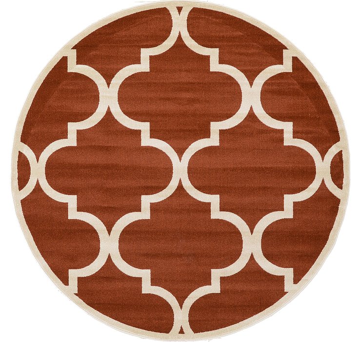 8' x 8' Trellis Round Rug