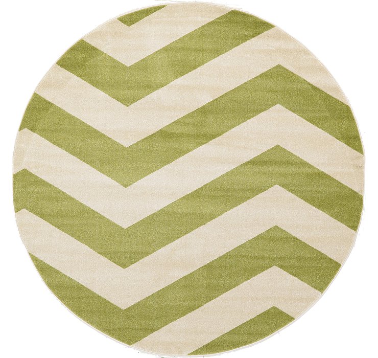 8' x 8' Chevron Round Rug