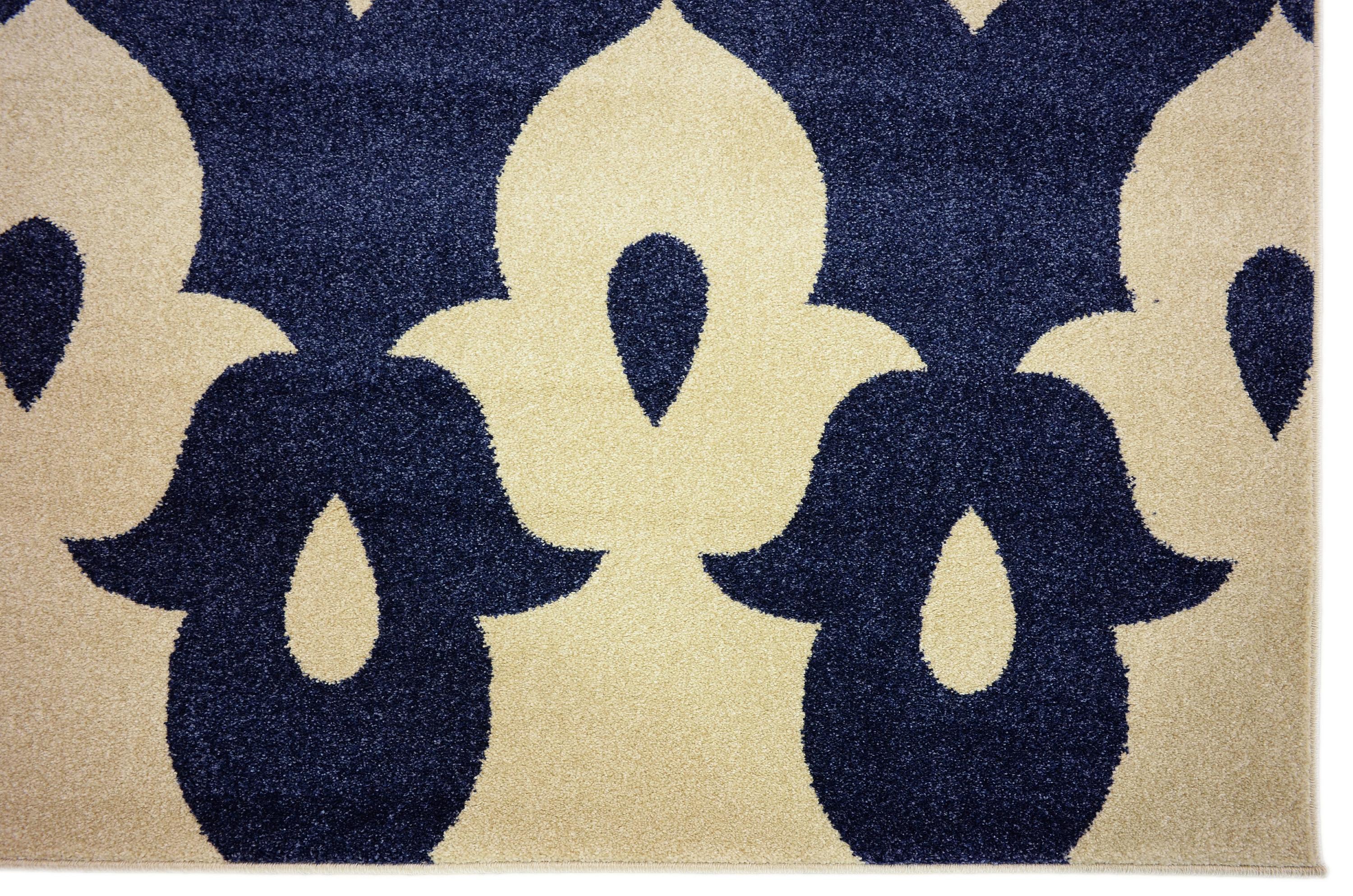 Navy Blue 9' x 12' Ikat Rug eSaleRugs