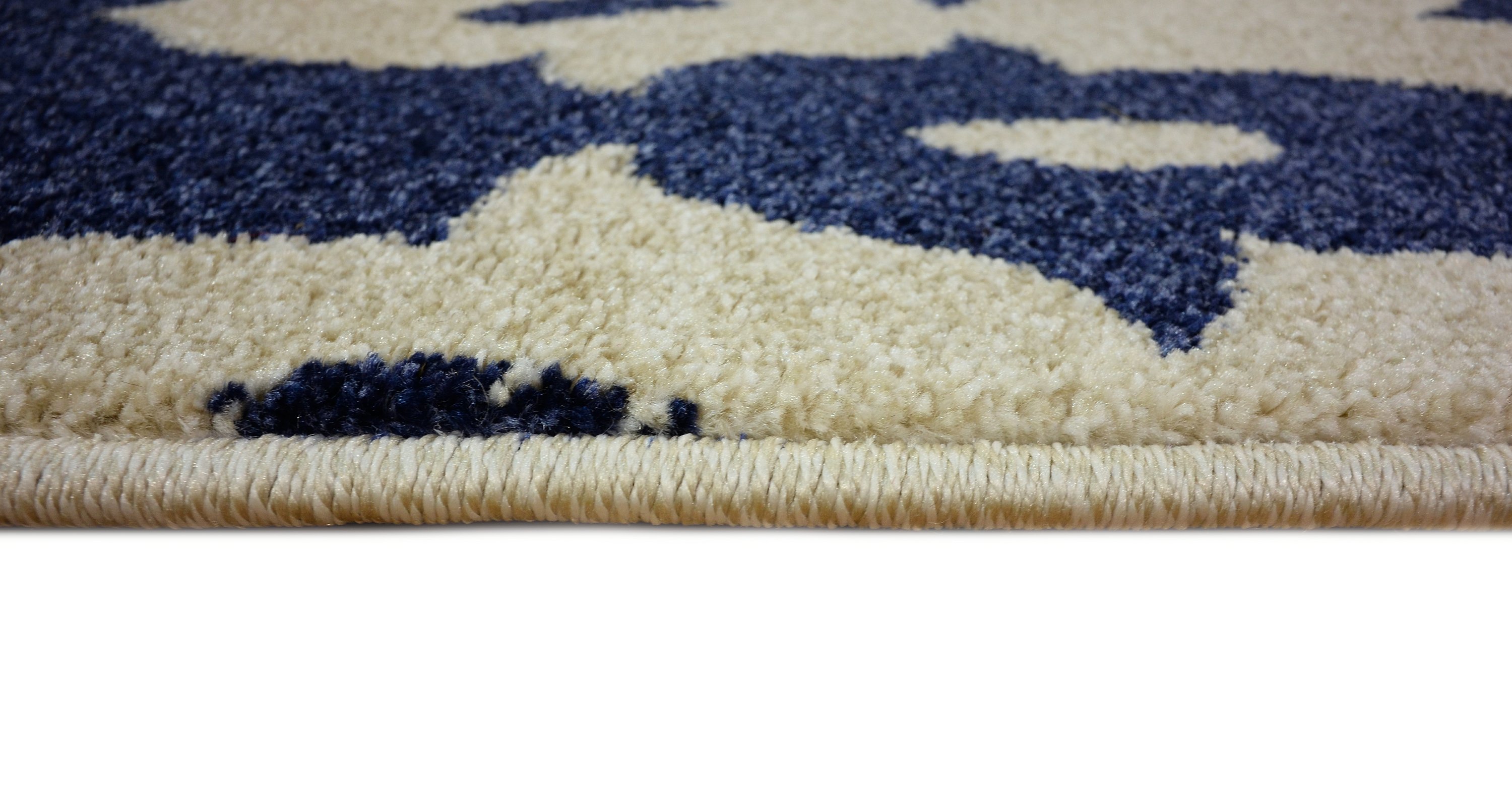 Navy Blue 2' 7 x 10' Ikat Runner Rug Area Rugs iRugs UK