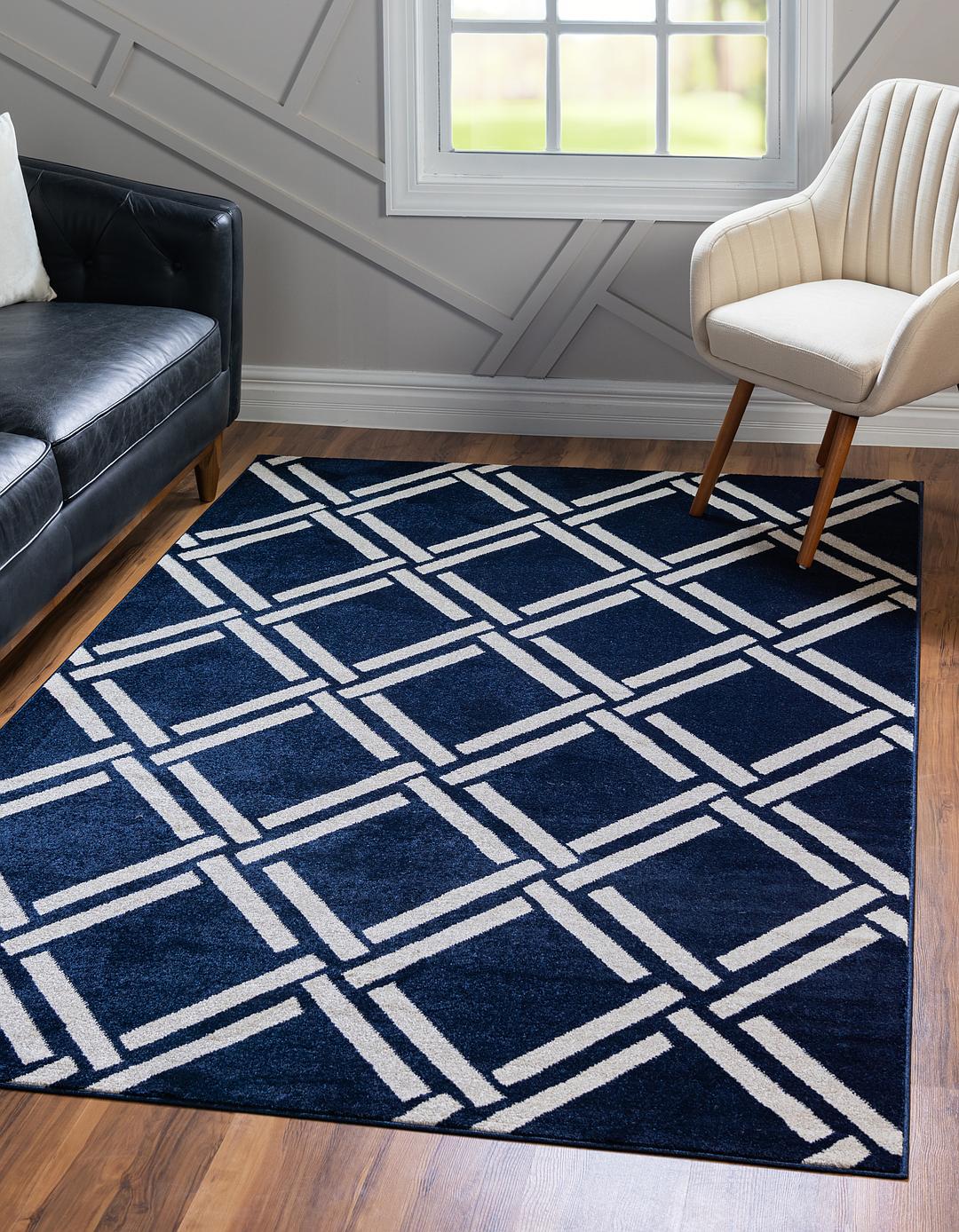 Navy Blue 5 X 8 Trellis Rug Area Rugs Erugs 5 X 8 Trellis Rug