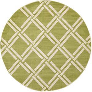 8' x 8' Trellis Round Rug