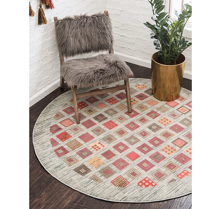 8' x 8' Kashkuli Gabbeh Round Rug
