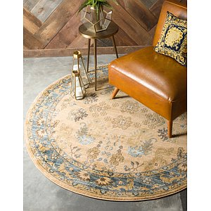 Unique Loom 6' x 6' Edinburgh Round Rug