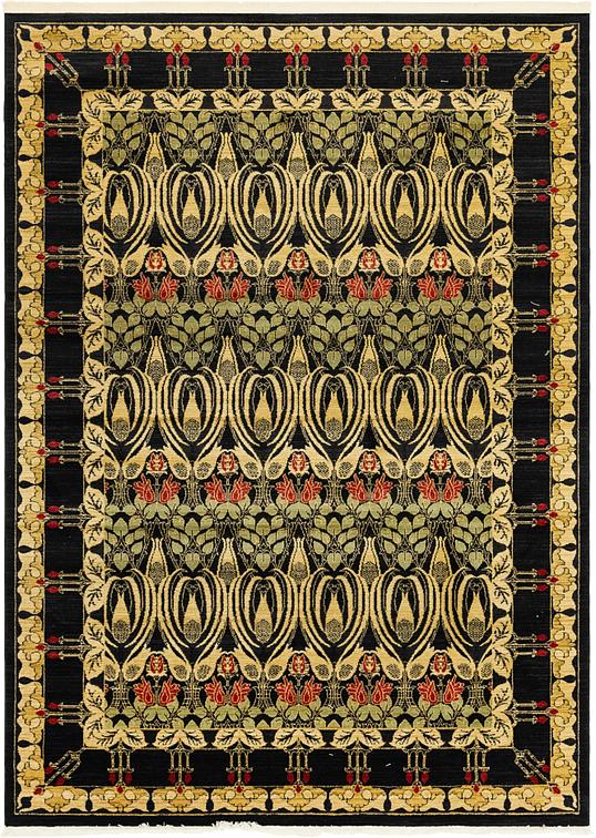 Black 7' x 10' Kensington Rug Area Rugs eSaleRugs