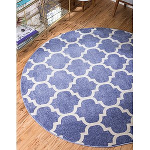 Unique Loom 6' x 6' Trellis Round Rug