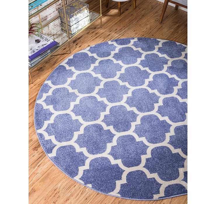 8' x 8' Trellis Round Rug