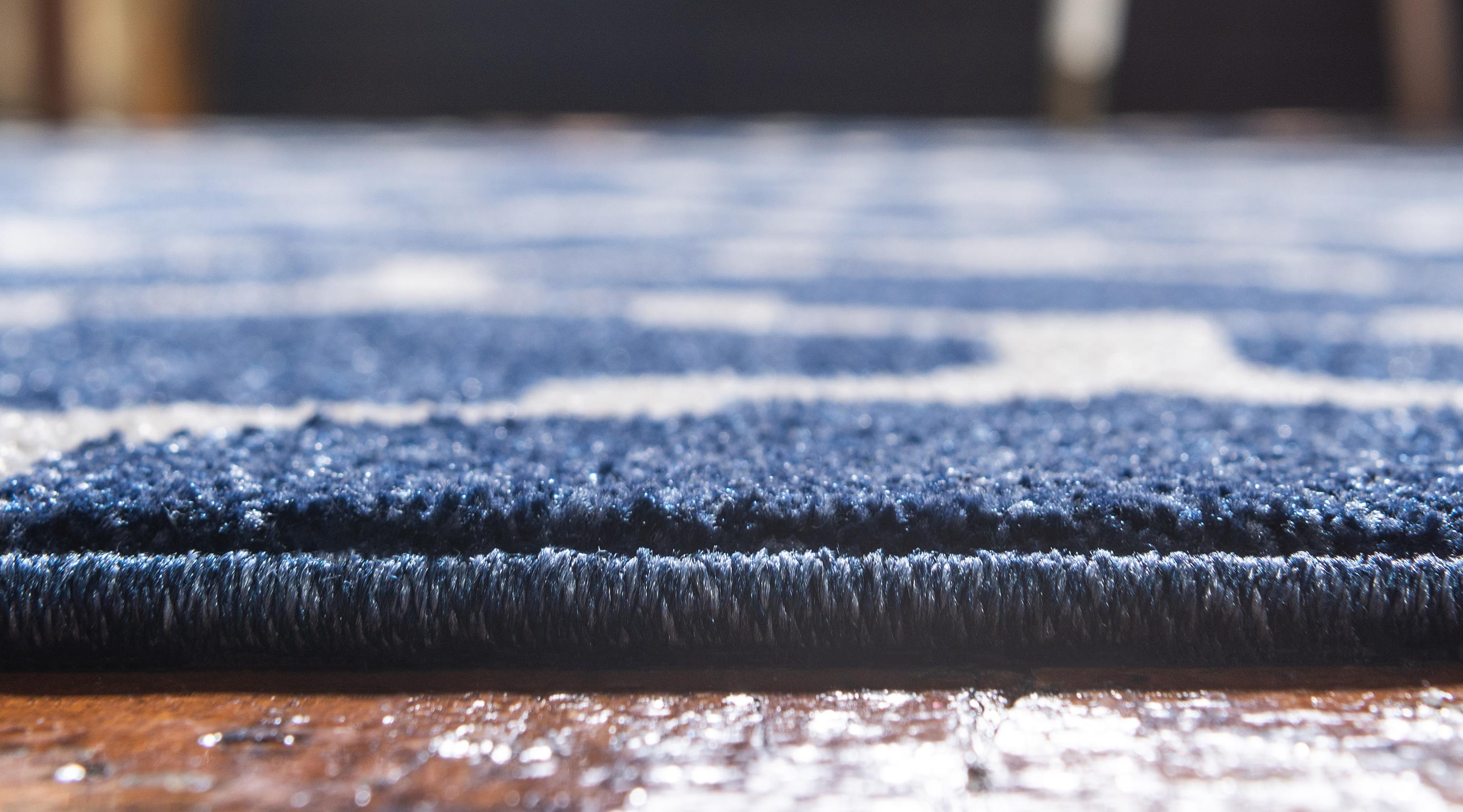 Dark Blue 8' x 10' Trellis Rug Area Rugs iRugs UK