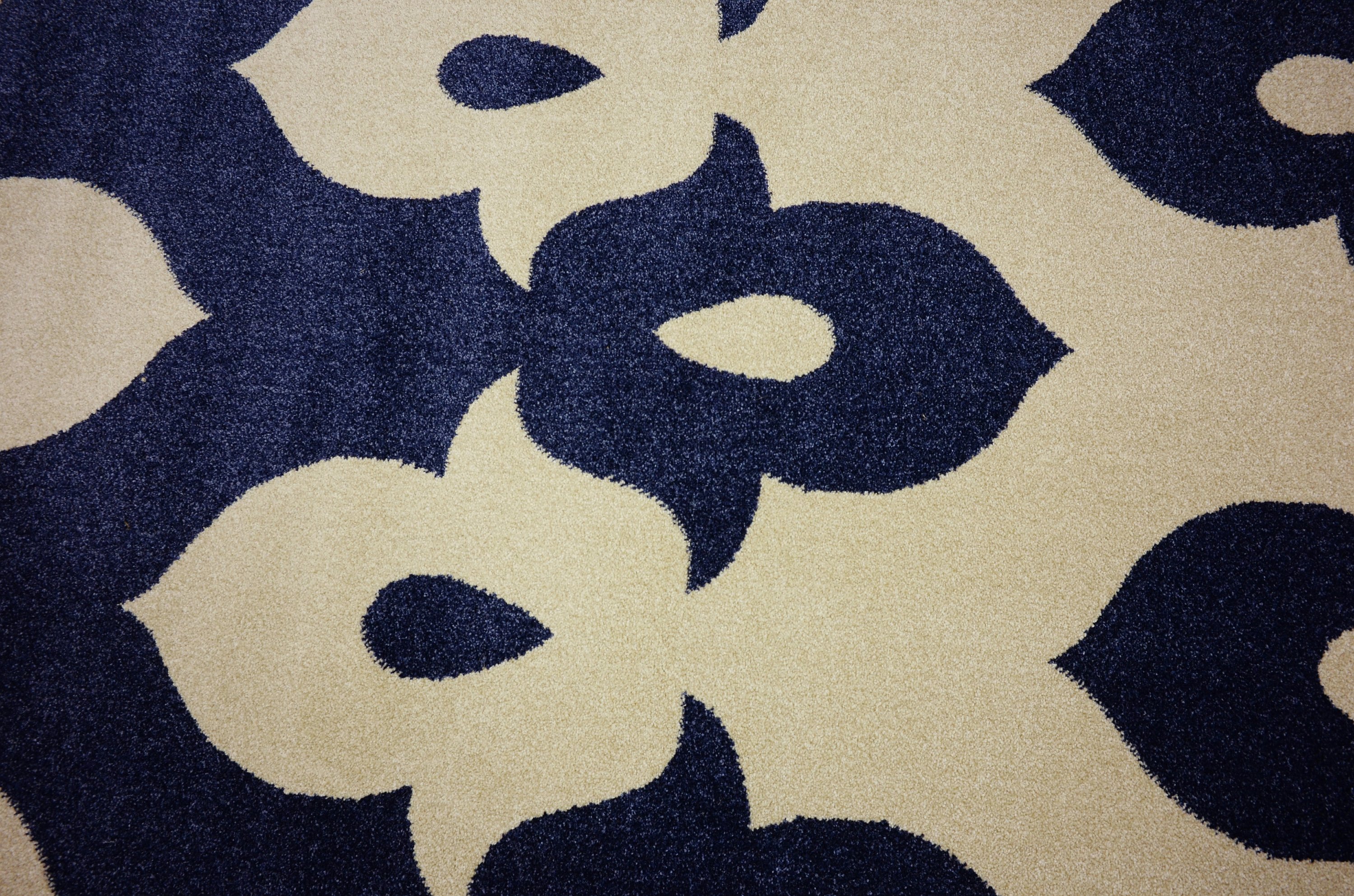 Navy Blue 8' x 8' Ikat Round Rug Area Rugs eSaleRugs