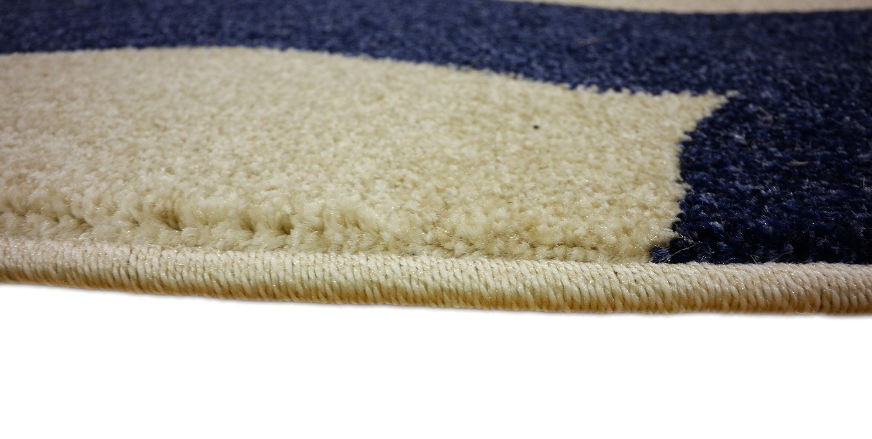 Navy Blue 8' x 8' Ikat Round Rug Area Rugs eSaleRugs