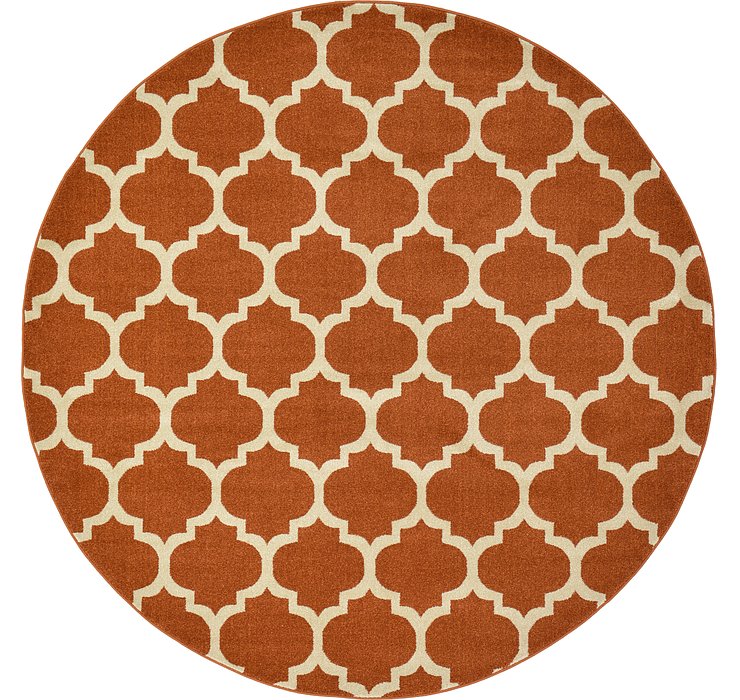 8' x 8' Trellis Round Rug