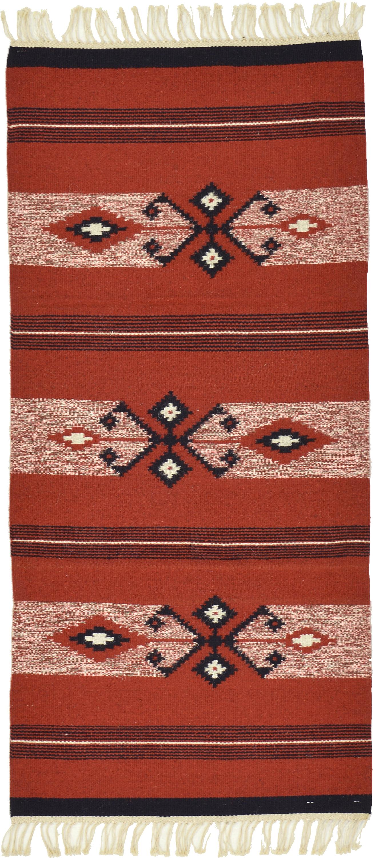 Red 2' x 4' 5 Kilim Dhurrie Runner Rug eSaleRugs