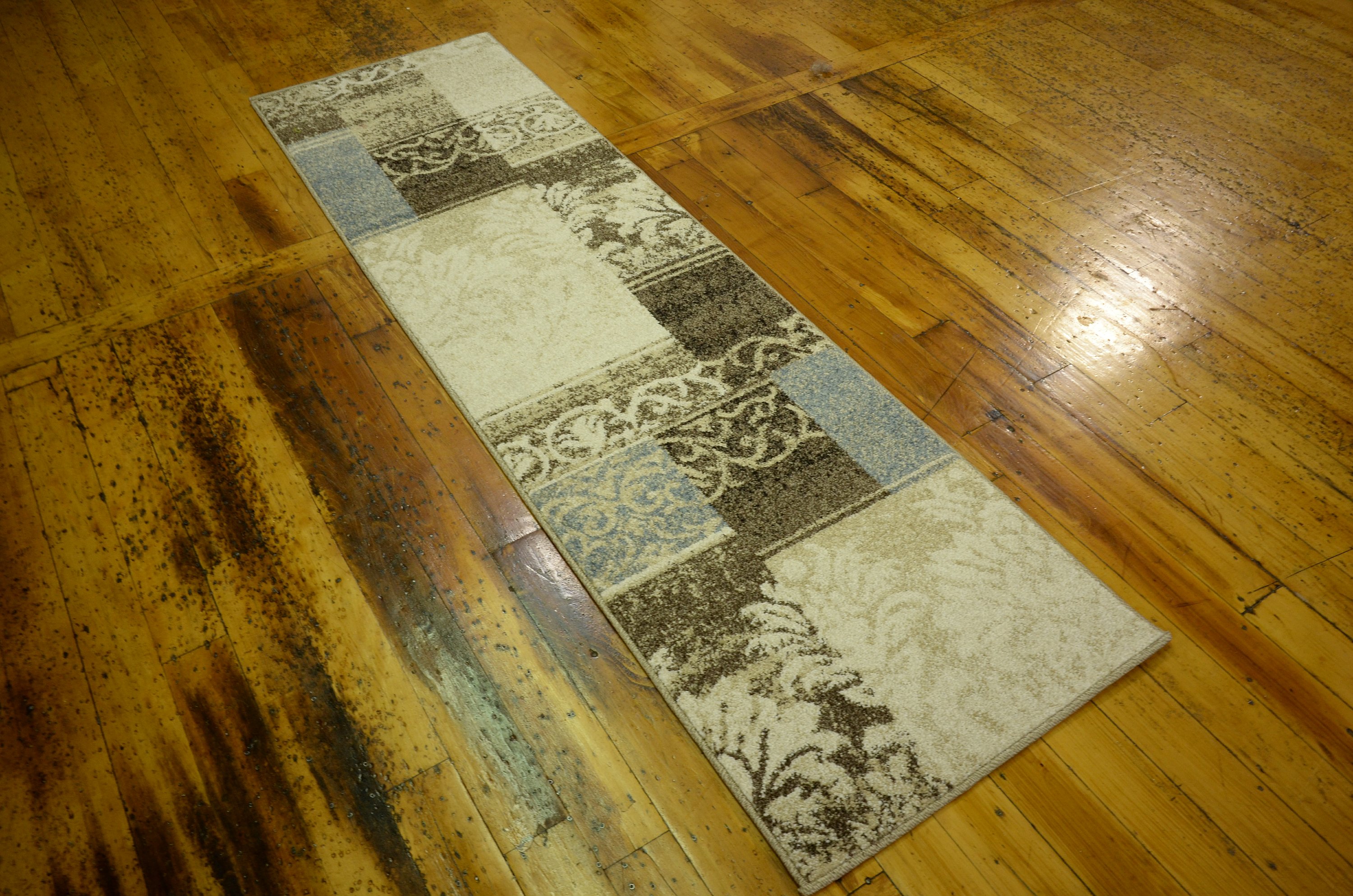 Beige 2' x 7' Patchwork Runner Rug Area Rugs eSaleRugs