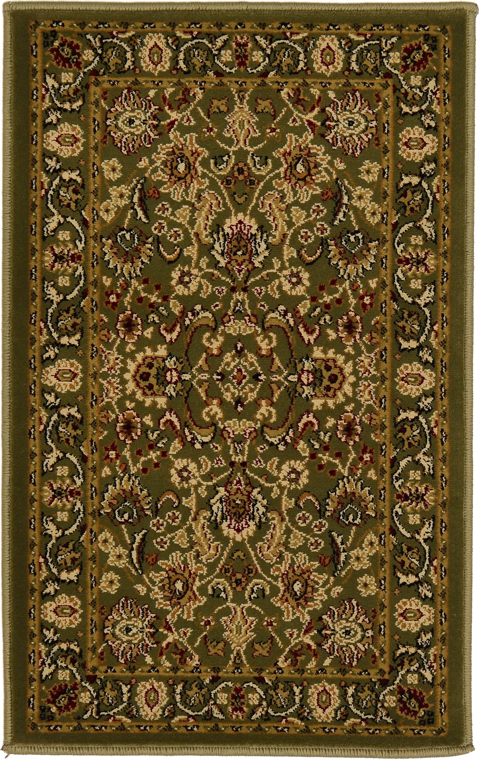 Green 1' 8 x 2' 7 Classic Agra Rug iRugs UK