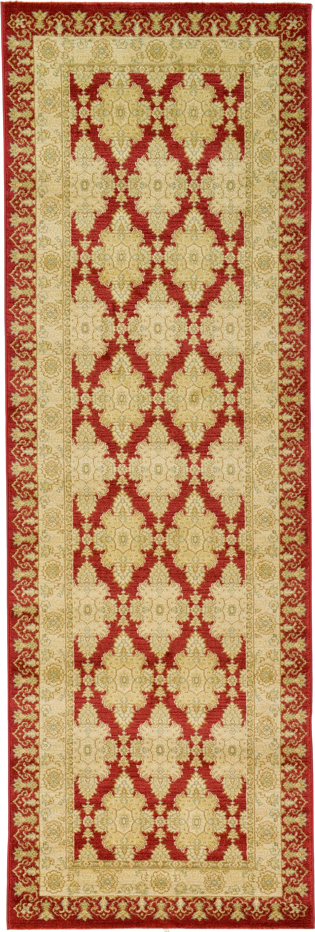Red 3 3 x 9 10 kensington runner rug esalerugs