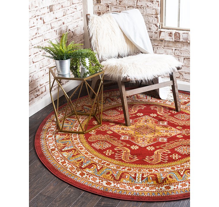 6' x 6' Serapi Round Rug