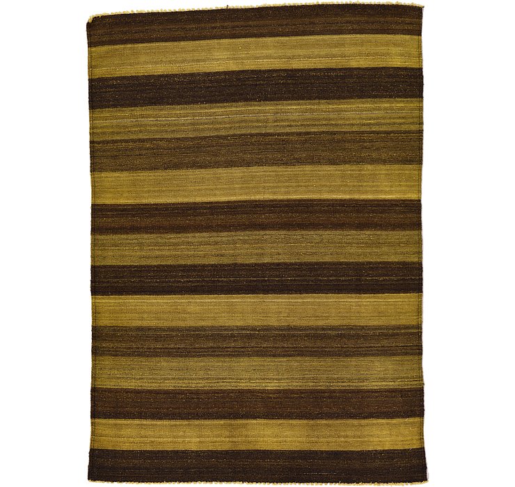 4' 2 x 5' 10 Kilim Afghan Rug