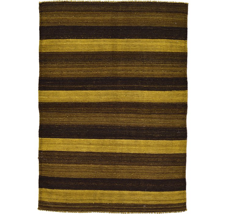 3' 4 x 4' 9 Kilim Afghan Rug